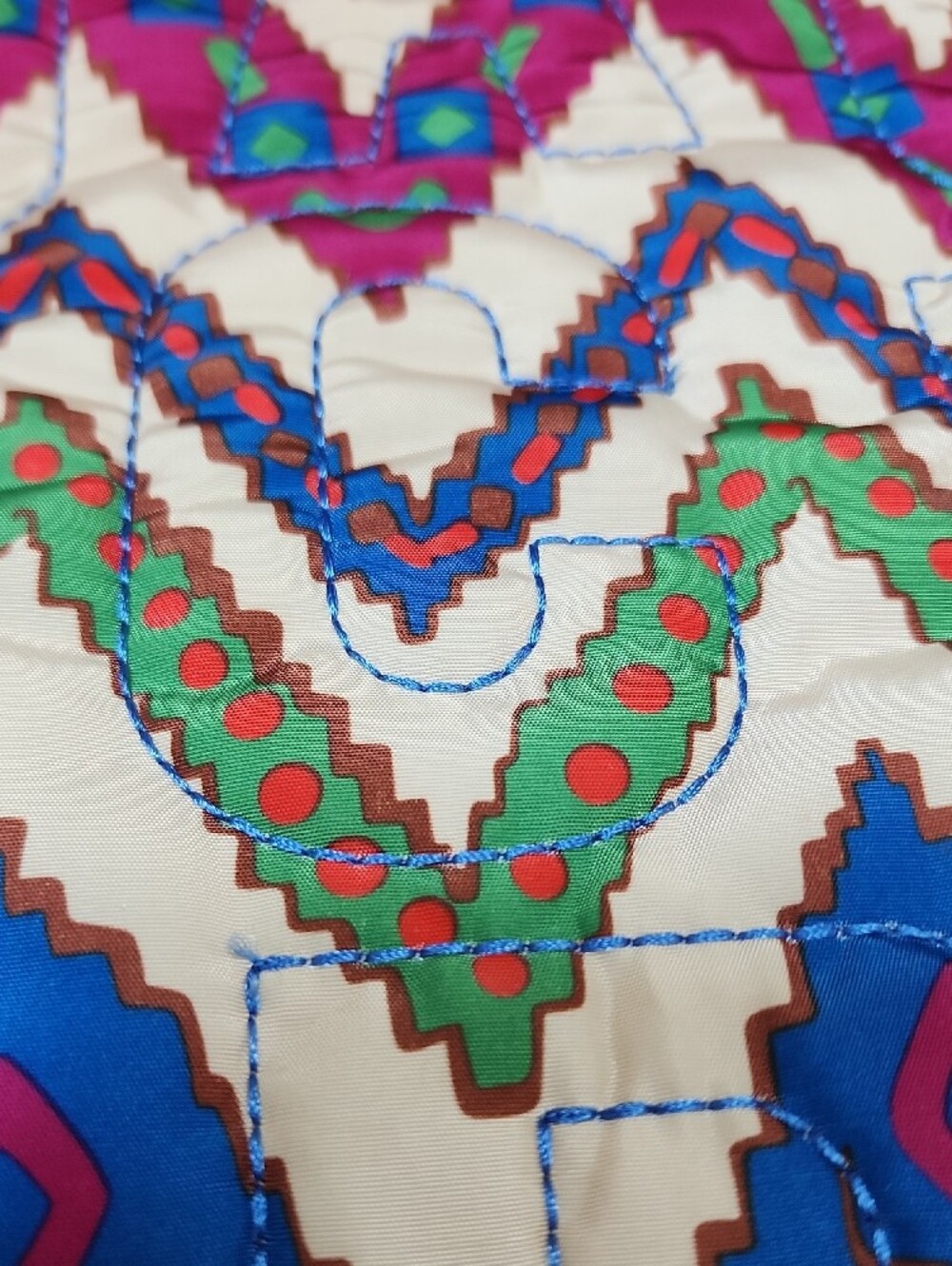 Marc Jacobs Colorful Geo Chevron Quilted Pouch - Picture 3 of 6